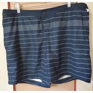 Penguin Munsingwear Swim Shorts Mens 36 Navy Lined Trunks Classic